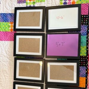 Black and White Photo Frame Set of 8